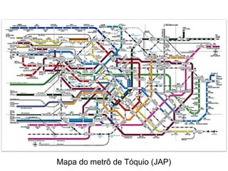 Mapa do metrô de Tóquio (JAP)
 