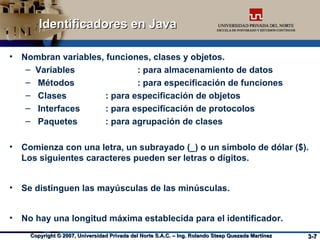 Tipos Primitivos y Elementos Léxicos de Java | PPT