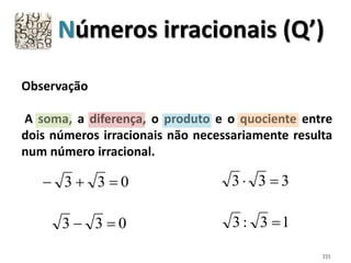 Módulo 08 números irracionais e reais | PPTX