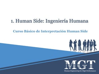 1. Human Side: Ingeniería Humana
Curso Básico de Interpretación Human Side
 