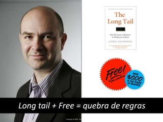Long tail + Free = quebra de regrasCopyright @ 2009 - Wunderman - Gustavo Reis