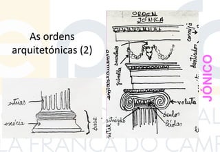 As ordens
arquitetónicas (2)
JÓNICO
 