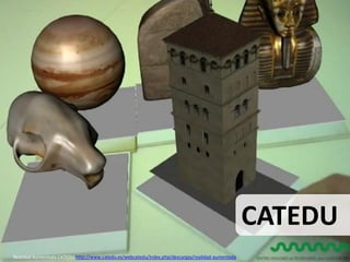 http://www.catedu.es/webcatedu/index.php/descargas/realidad-aumentada
                                                                                                  CATEDU
Realidad Aumentada CATEDU http://www.catedu.es/webcatedu/index.php/descargas/realidad-aumentada
 