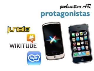 geolocation AR
protagonistas
 