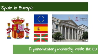Spain in Europe 
A parliamentary monarchy inside the EU 
 