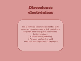 Las páginas pueden presentar información en distintos formatos (texto, videos, imágenes, etc.)