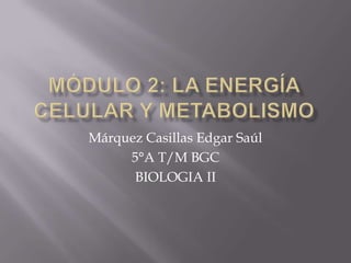 Márquez Casillas Edgar Saúl
     5°A T/M BGC
      BIOLOGIA II
 