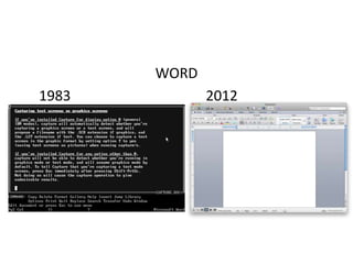 WORD 
1983 2012 
 
