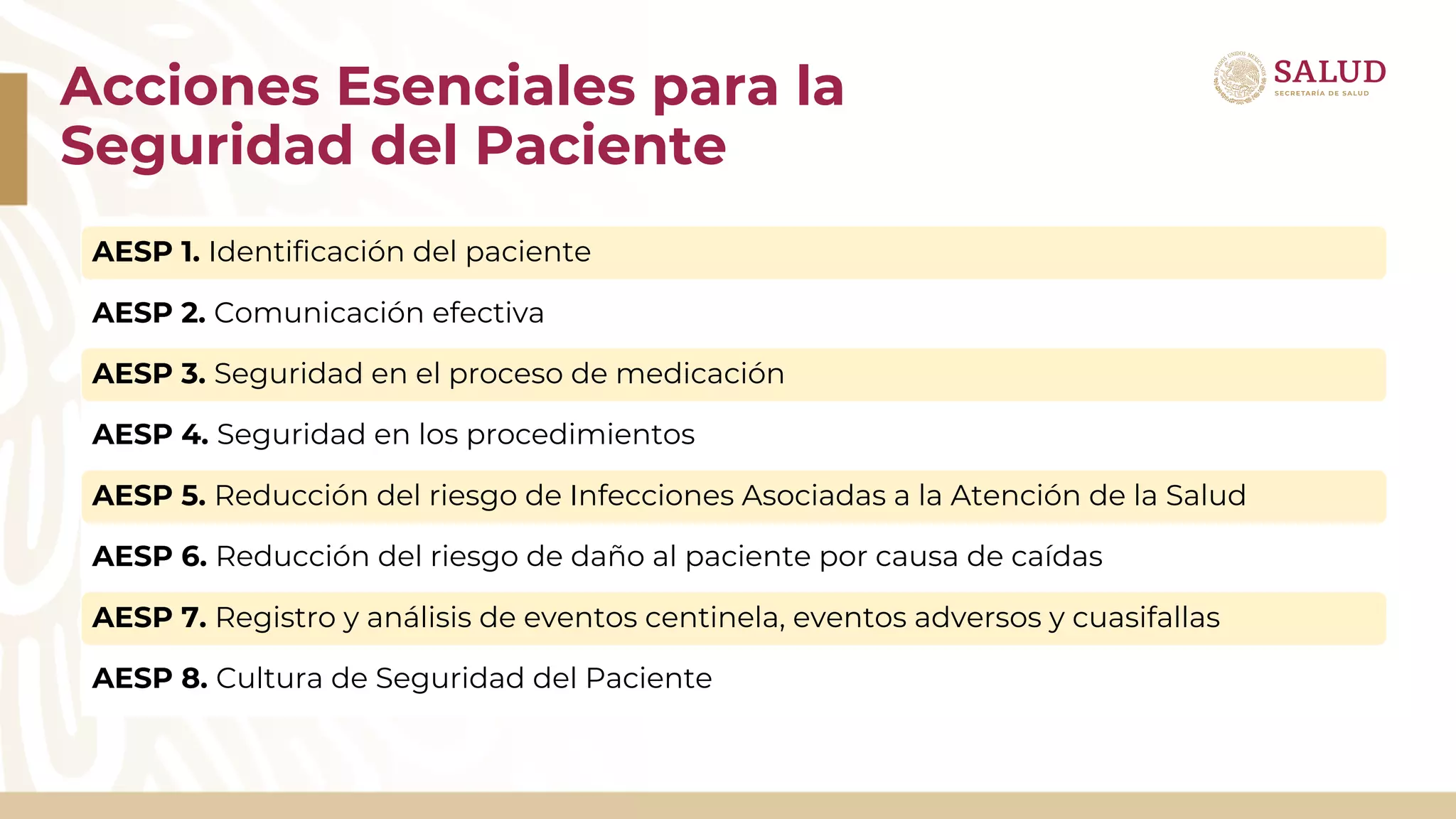 Módulo 2. Introducción a las Acciones Esenciales para la Seguridad del ...