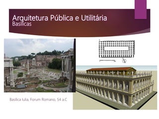 Basílica Iulia, Forum Romano, 54 a.C
 