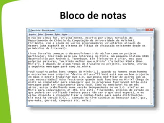 Bloco de notas
 