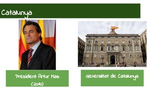 Catalunya 
President: Artur Mas 
(2010) 
Generalitat de Catalunya 
 