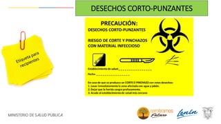 DESECHOS CORTO-PUNZANTES
 