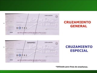 BANAMEX CRUZAMIENTO GENERAL CRUZAMIENTO ESPECIAL *Utilizado para fines de enseñanza. * * 
