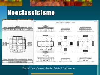 NeoclassicismoNeoclassicismo
Durand (Jean-François Louis), Prècis d’Architecture
 