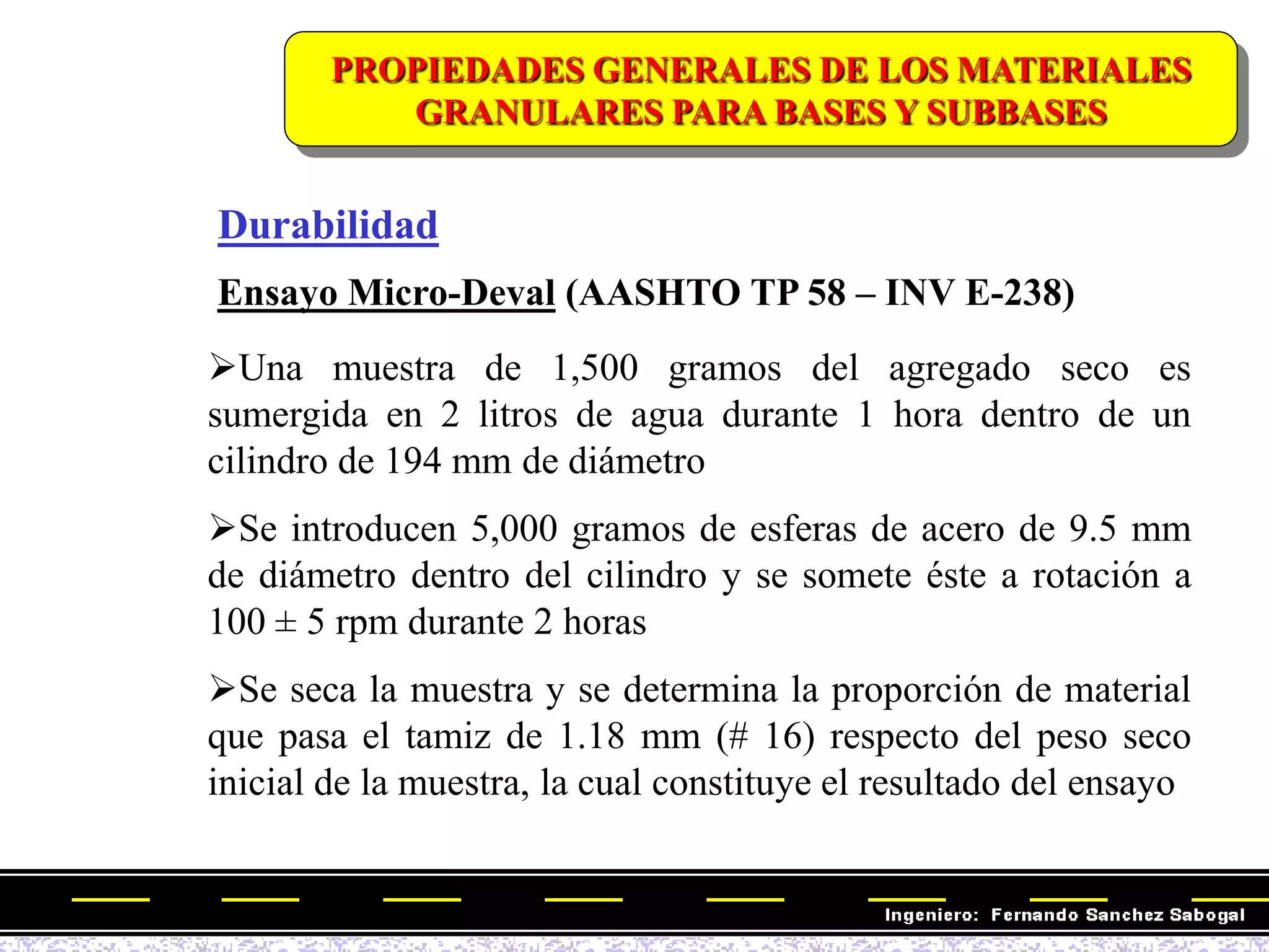 MÓDULO 7: MATERIALES PARA BASE Y SUBBASE - FERNANDO SÁNCHEZ SABOGAL | PDF