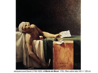 Jacques-Louis David (1748-1825). A Morte de Marat. 1793. Óleo sobre tela.165 × 128 cm

 