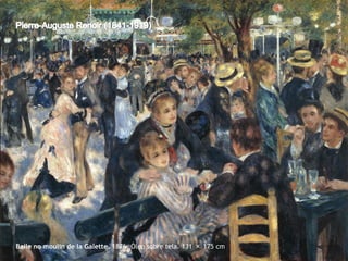 Baile no moulin de la Galette. 1876. Óleo sobre tela. 131 × 175 cm

 