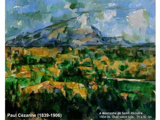 Paul Cézanne (1839-1906)

A Montanha de Saint-Victoire.
1904-06. Óleo sobre tela. 71 x 92 cm

 
