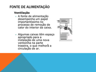 FONTE DE ALIMENTAÇÃO
 
