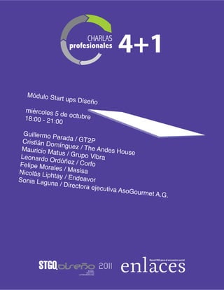 Módulo Ciclo de Charlas Profesionales 4+1