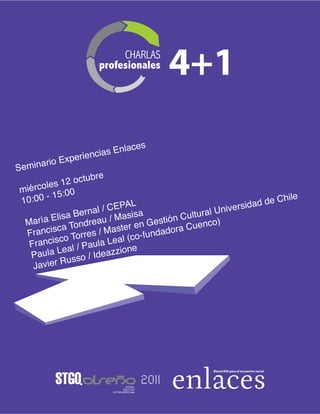 Módulo Ciclo de Charlas Profesionales 4+1