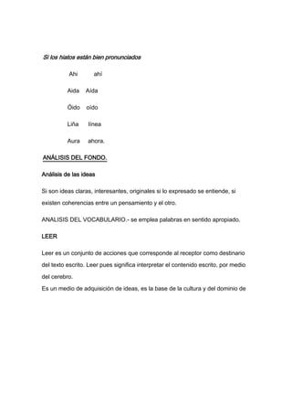 Mòdulo de lenguaje y comunicación de la u.t.a