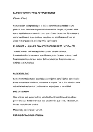 Mòdulo de lenguaje y comunicación de la u.t.a