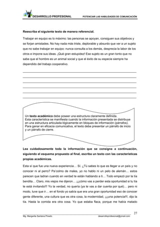 Módulo Desarrollo Habilidades Comunicativas