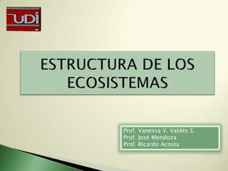 Prof. Vanessa V. Valdés S.
Prof. José Mendoza
Prof. Ricardo Acosta
 