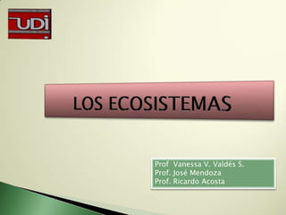 Prof Vanessa V. Valdés S.
Prof. José Mendoza
Prof. Ricardo Acosta
 