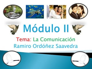 Tema: La Comunicación
Ramiro Ordóñez Saavedra
 