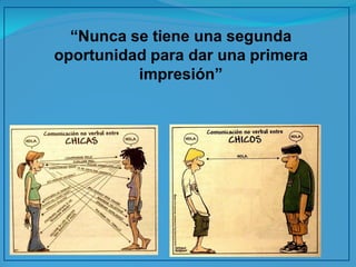 “Nunca se tiene una segunda oportunidad para dar una primera impresión”  
