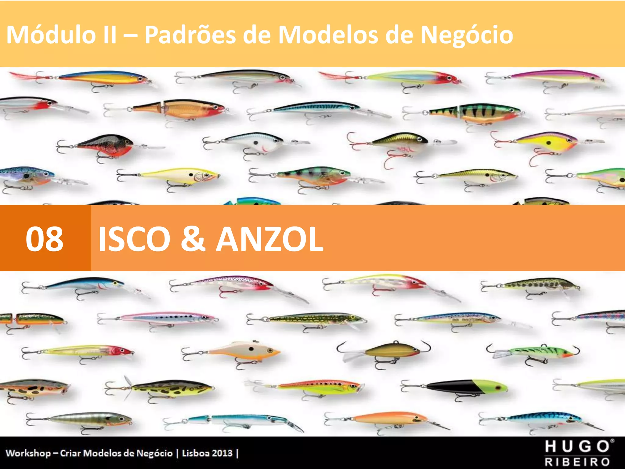 Módulo II – Padrões de Modelos de Negócio
Workshop - Criar Modelos de Negócio - XPTO Consulting
Hugo Ribeiro - Dez 2012
ISCO & ANZOL
08
 