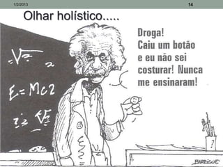 1/2/2013                    14


     Olhar holístico.....
 