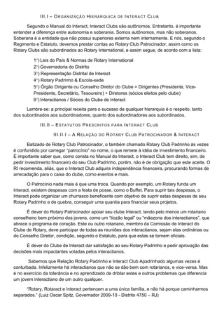 Aprofundamento do Programa de Interact