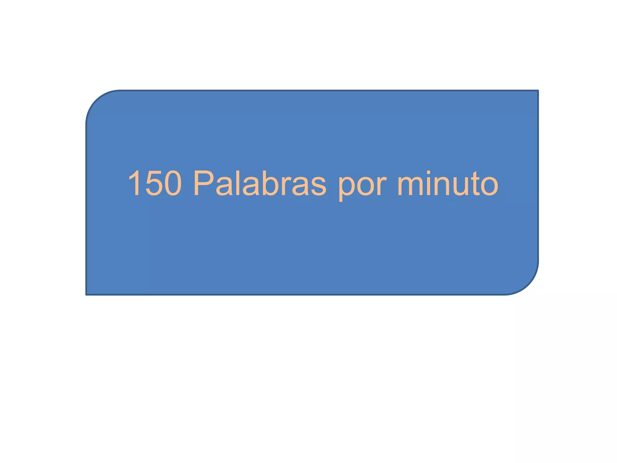 150 Palabras por minuto
 