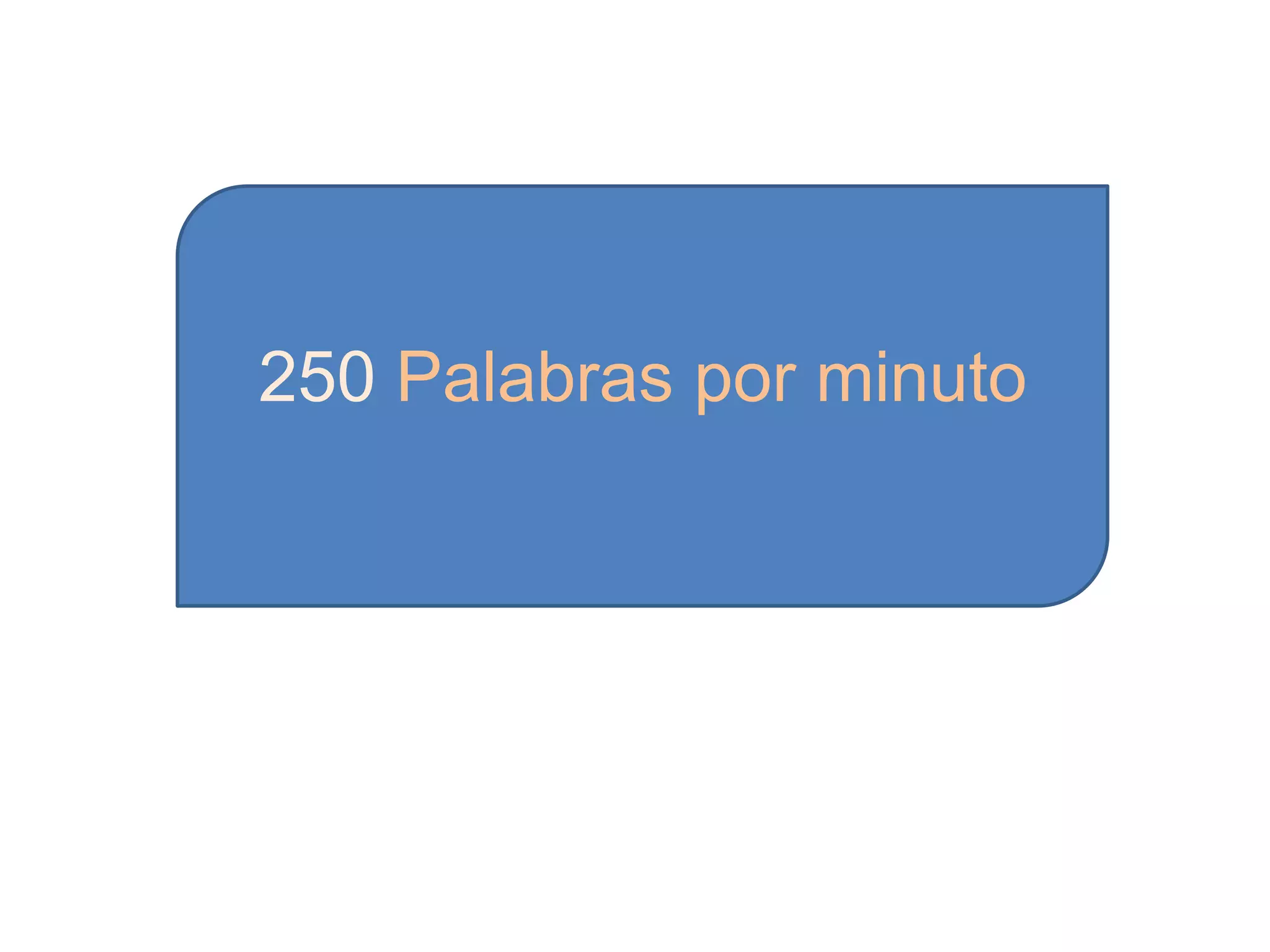 250 Palabras por minuto
 