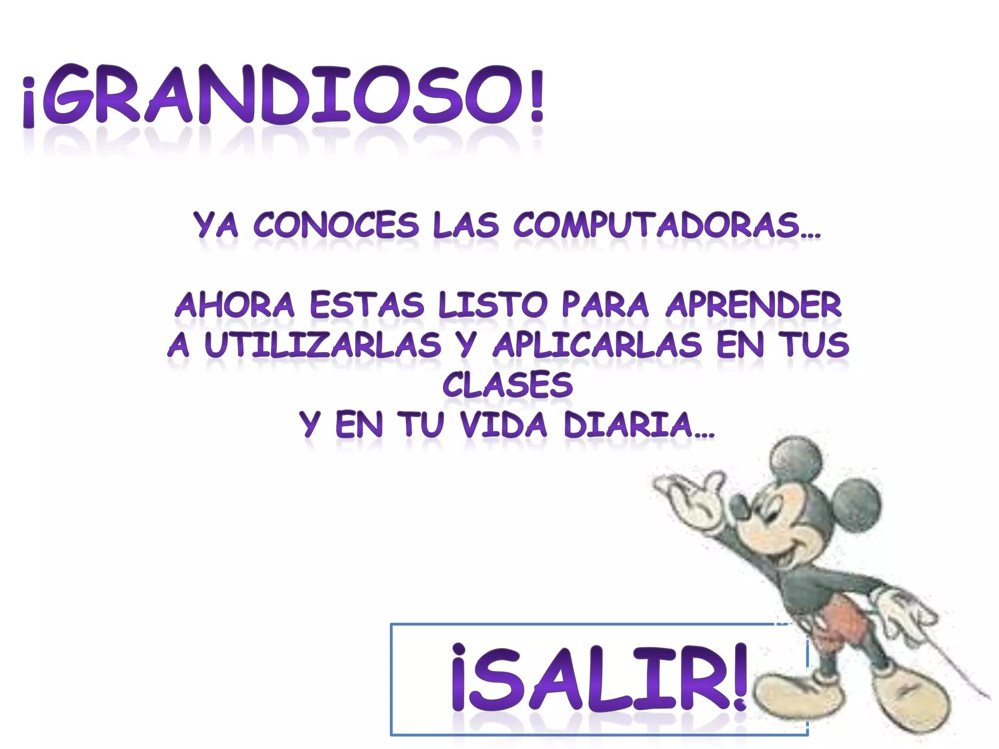 Módulo instruccional partes de la computadora 