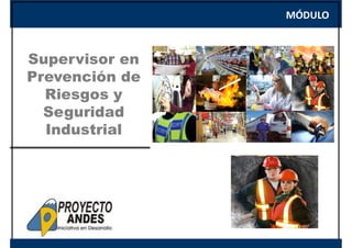MÓDULO
Supervisor en
Prevención de
Riesgos y
Seguridad
Industrial
 