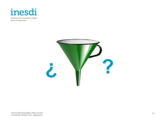 ¿   ?

Técnico Marketing Digital y Redes Sociales           67
©inesdi 2011 ©Pepe Tomé - @pepetome
 