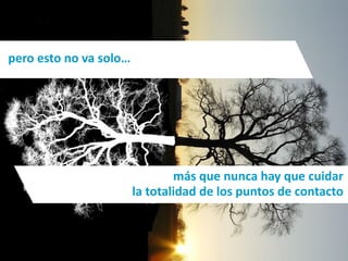 pero esto no va solo…




                                                       más que nunca hay que cuidar
                                               la totalidad de los puntos de contacto


  Técnico Marketing Digital y Redes Sociales
  ©inesdi 2011 ©Pepe Tomé - @pepetome
 