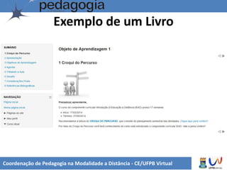 Exemplo de um Livro
Coordenação de Pedagogia na Modalidade a Distância - CE/UFPB Virtual
 