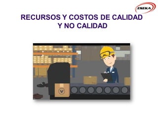 RECURSOS Y COSTOS DE CALIDAD
Y NO CALIDAD
 