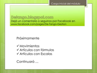 Carga Inicial del móduloTalonarios y comprobantesSe usa un Talonario configurar los datos que permitirán imprimir los comprobantes donde se registrará el movimiento de artículos