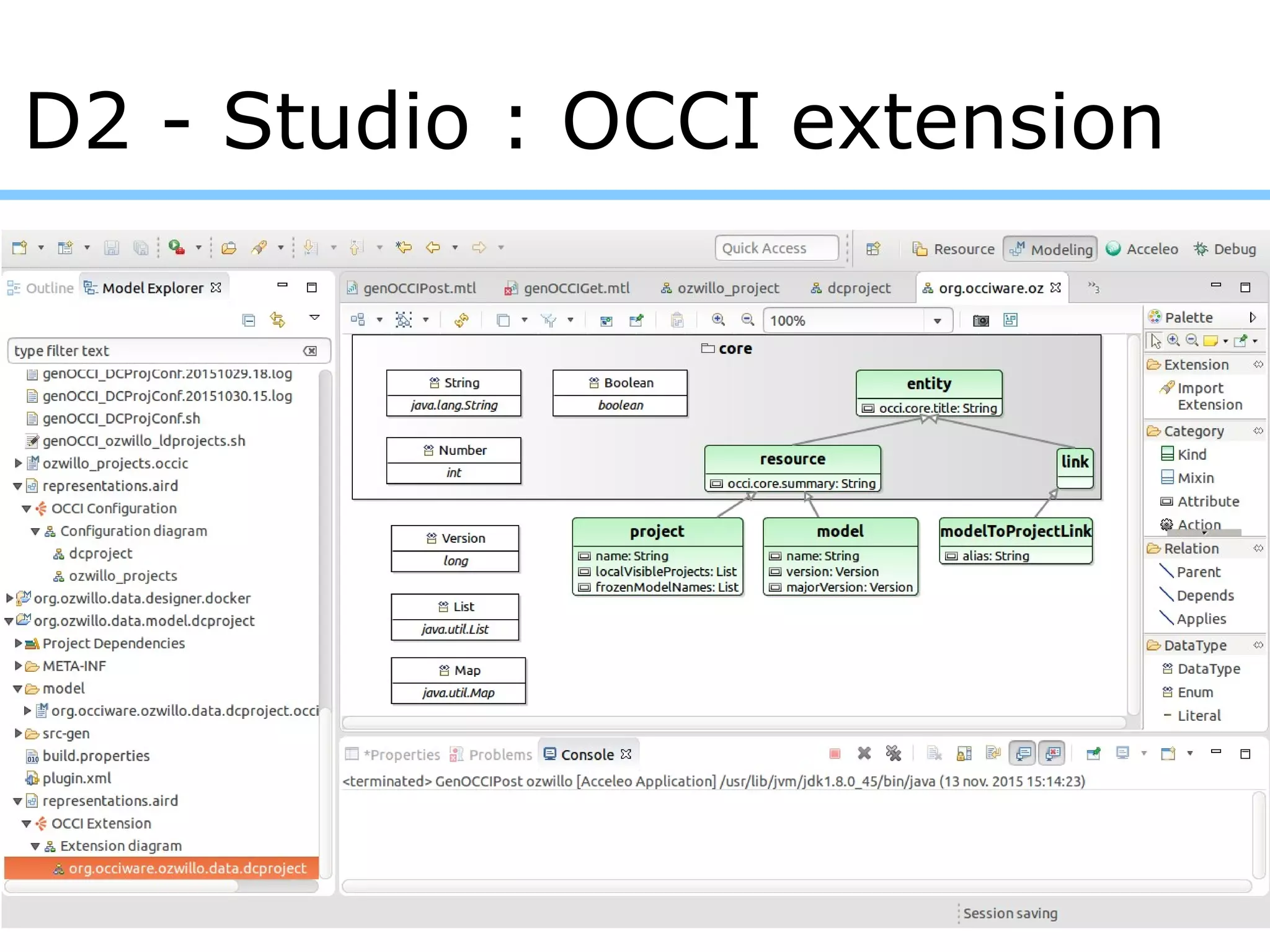 D2 - Studio : OCCI extension
 