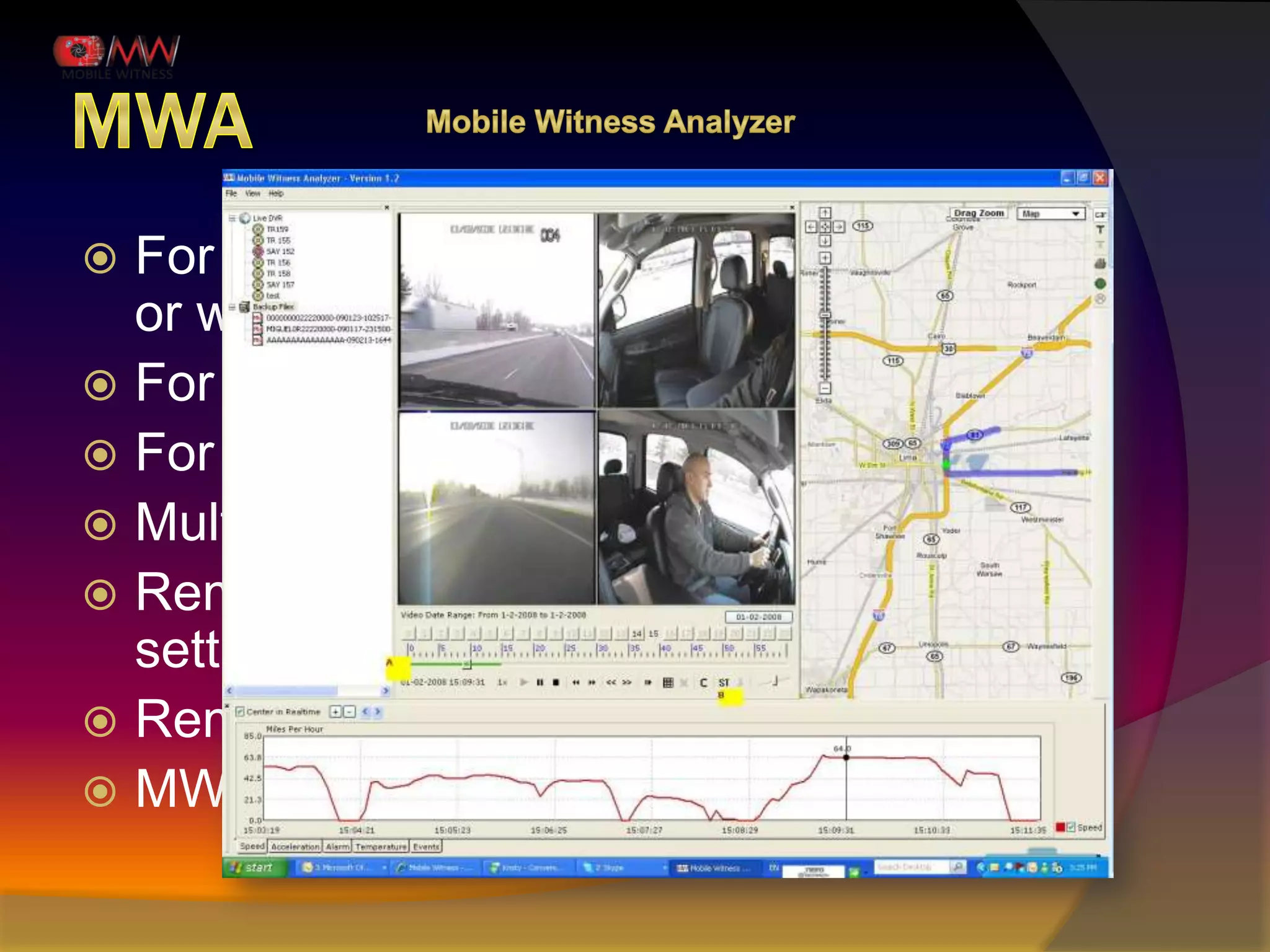 Most unique product in existing MDVR market  * Available in certain models only.