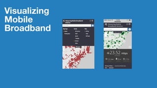Visualizing
Mobile
Broadband
 