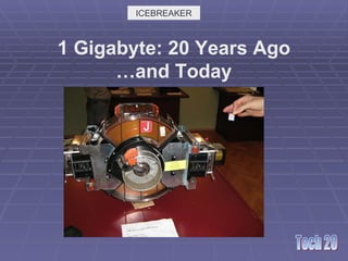 1 Gigabyte: 20 Years Ago …and Today ICEBREAKER 