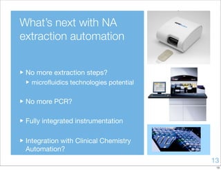 Automation: a key role for Molecular Diagnostic Evolution